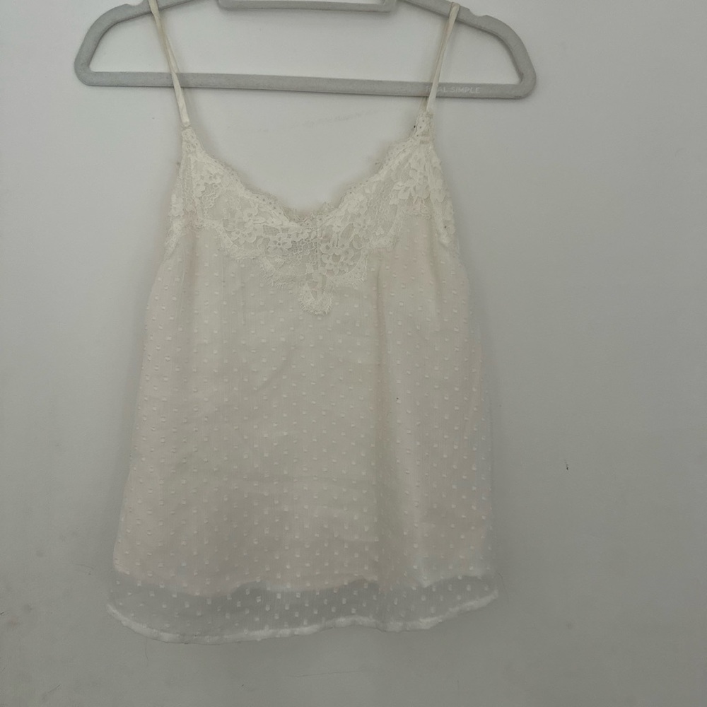 Abercrombie & Fitch Cream Lace Trim Camisole